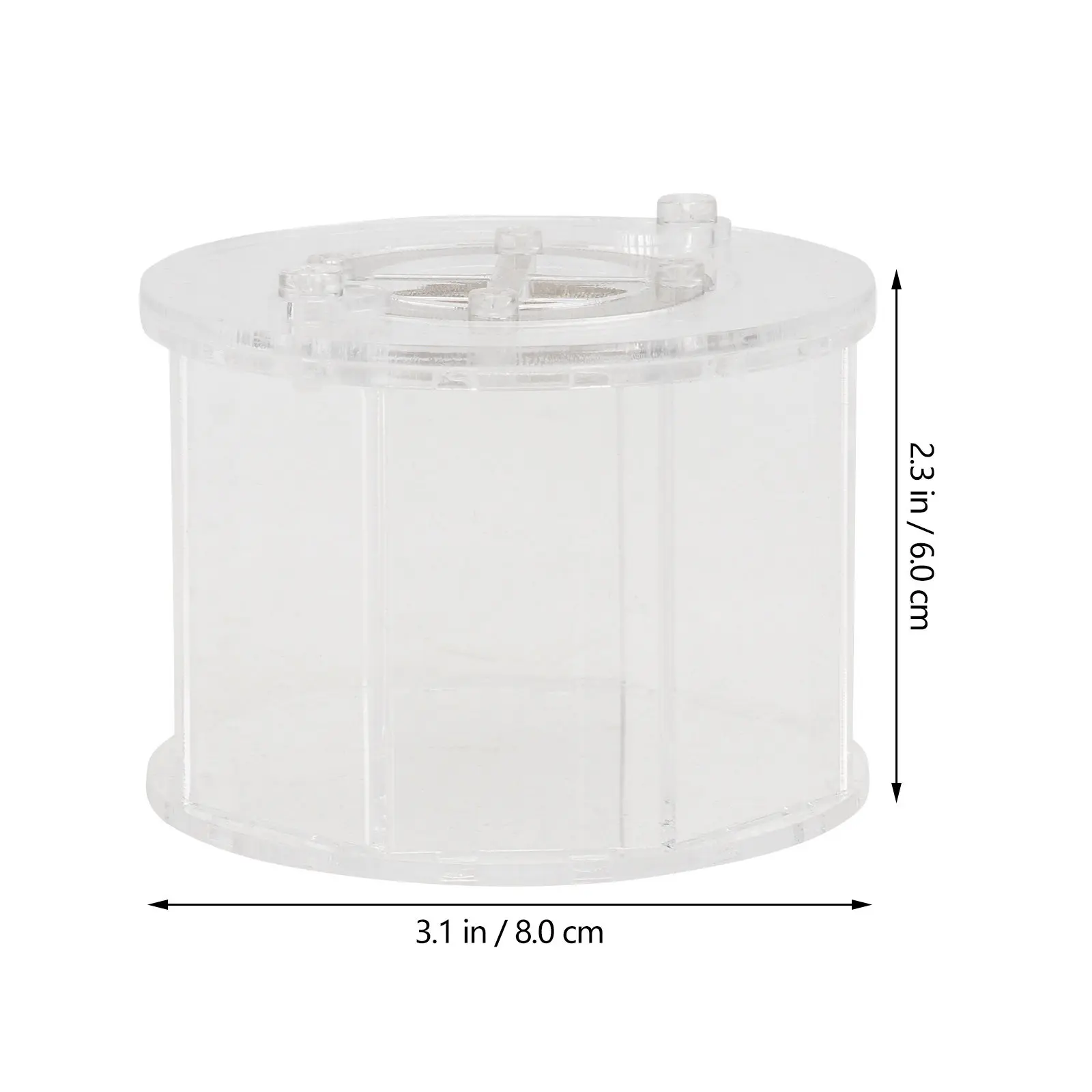 1Pcs Observation Box Insect Observation Box Octahedral Structure Transparent for Spider Cricket Snail Mantis Reptile Breeding