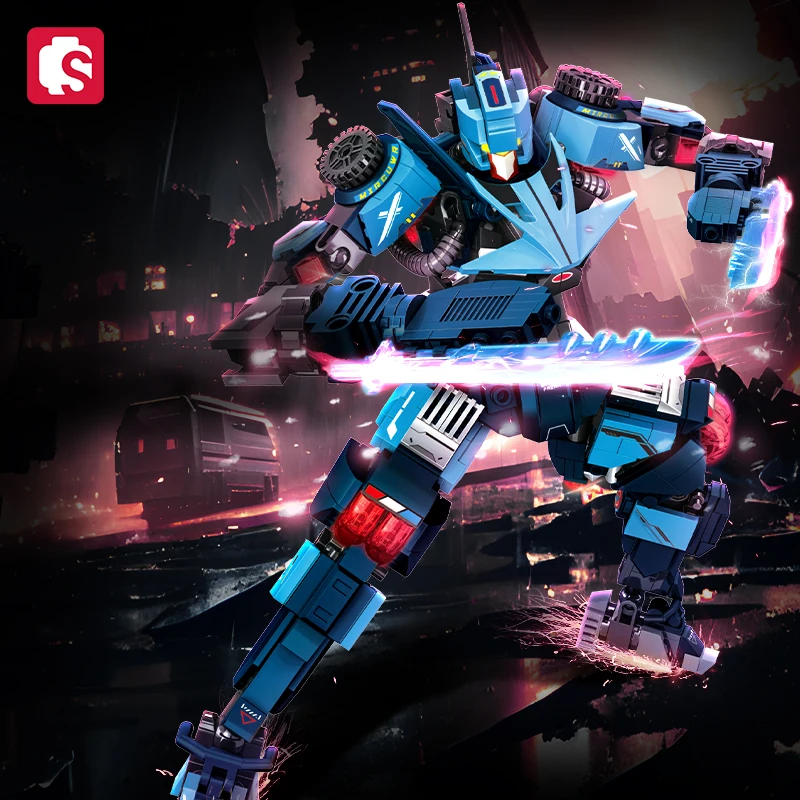 SEMBO كتلة روبوت التحول سلسلة اللبنات مجموعات MOC سيارة رياضية تحويل Mecha مجتمعة الاطفال لعب الأولاد الهدايا