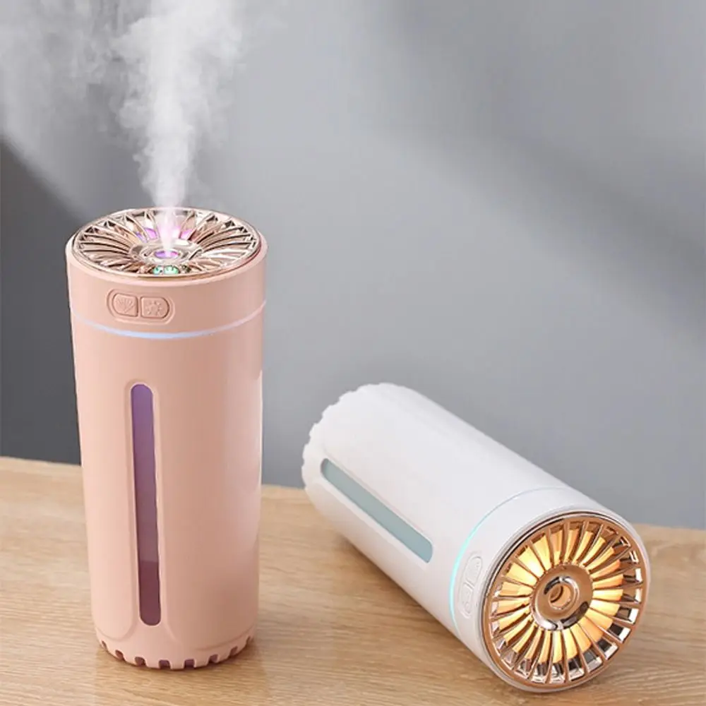 Portable Auto-off Mist Maker Wireless USB Car Air Humidifier 300ml Timing Ultrasonic Humidification For Car