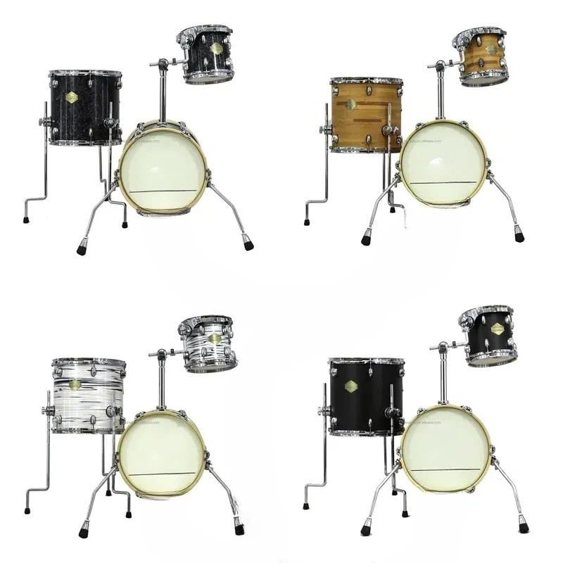 for  Small 3pcs Bass Drum and Tom Toms Set Beginner High Quality Percussion Jungle Portable Drum Kit