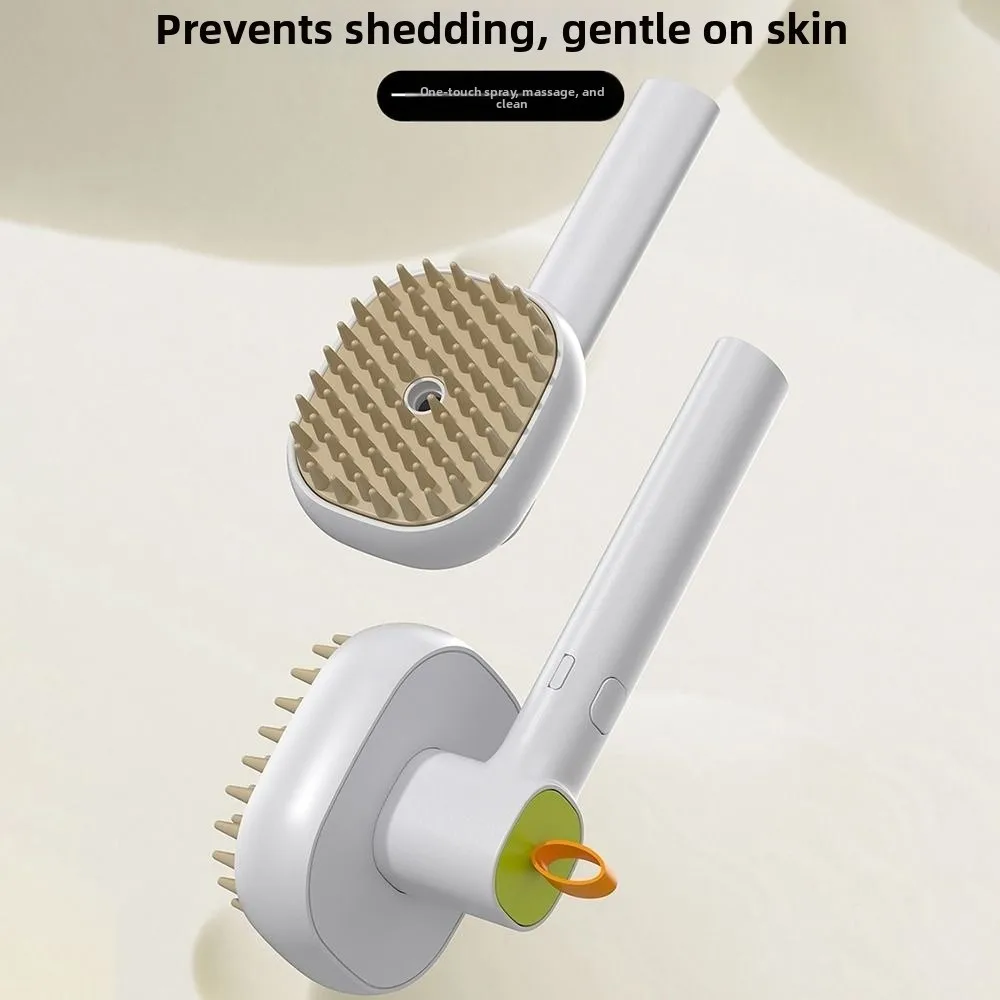 

New 3in1 Anti-Floating Hair Pet Multifunctional Steam Spray Cat Steam Brush Portable Hair Comb For Hair Loss