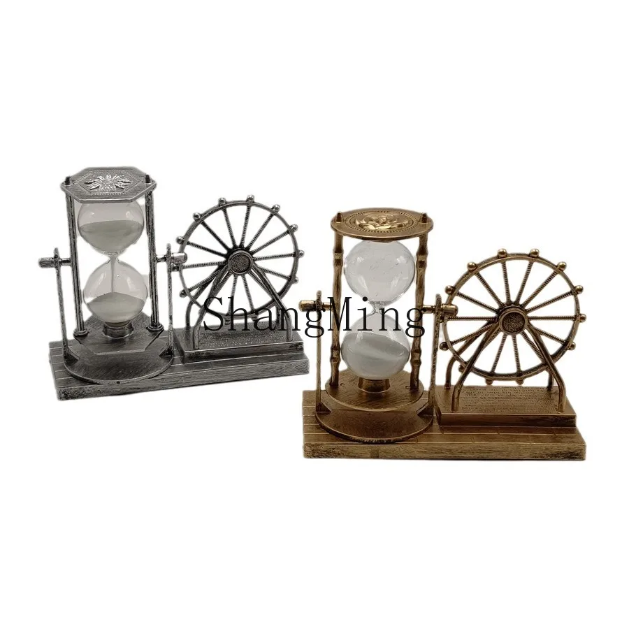 

DSA creative gift retro ferris wheel quicksand hourglass ornament home decoration ornament crafts