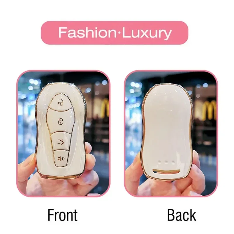 TPU Car Remote Key Case Cover For Geely Azkarra FY11 Atlas Pro New Emgrand GS X6 SUV EC7 Protector Key Shell Fob Accessories image 4