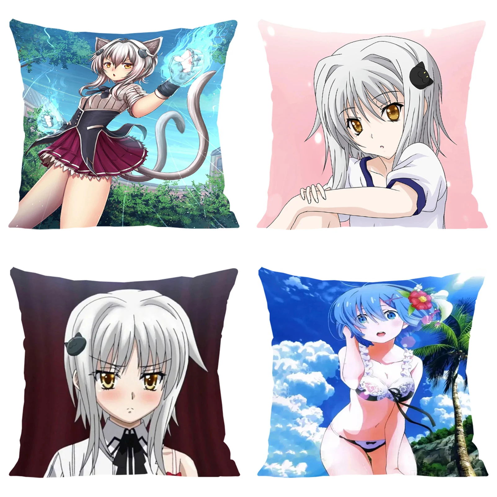 

Home Decor H-High School DxD Toujou Koneko Pillowcases for Pillows 45x45 Cushions Covers Pillow Cases Decorative Cover Cushion