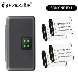 NP-BX1 NPBX1 Battery + 2 Slots LCD Charger NP BX1 Bx1 for Sony RX100 III M3 M7 ZV-1 AS300 H400 M5 M2 HX300 X3000R ZV 1 Camera