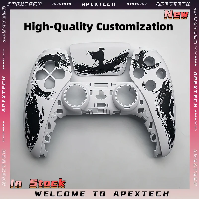 

For PS5 Controller Custom Faceplate with Touchpad Replacement Shell for BDM-010 020 030 040 050 060 DualSense