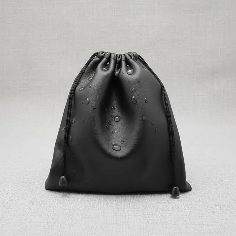 1Pcs New Draw String Bag Headphone Bags Black Dust-proof Drawstring Bag