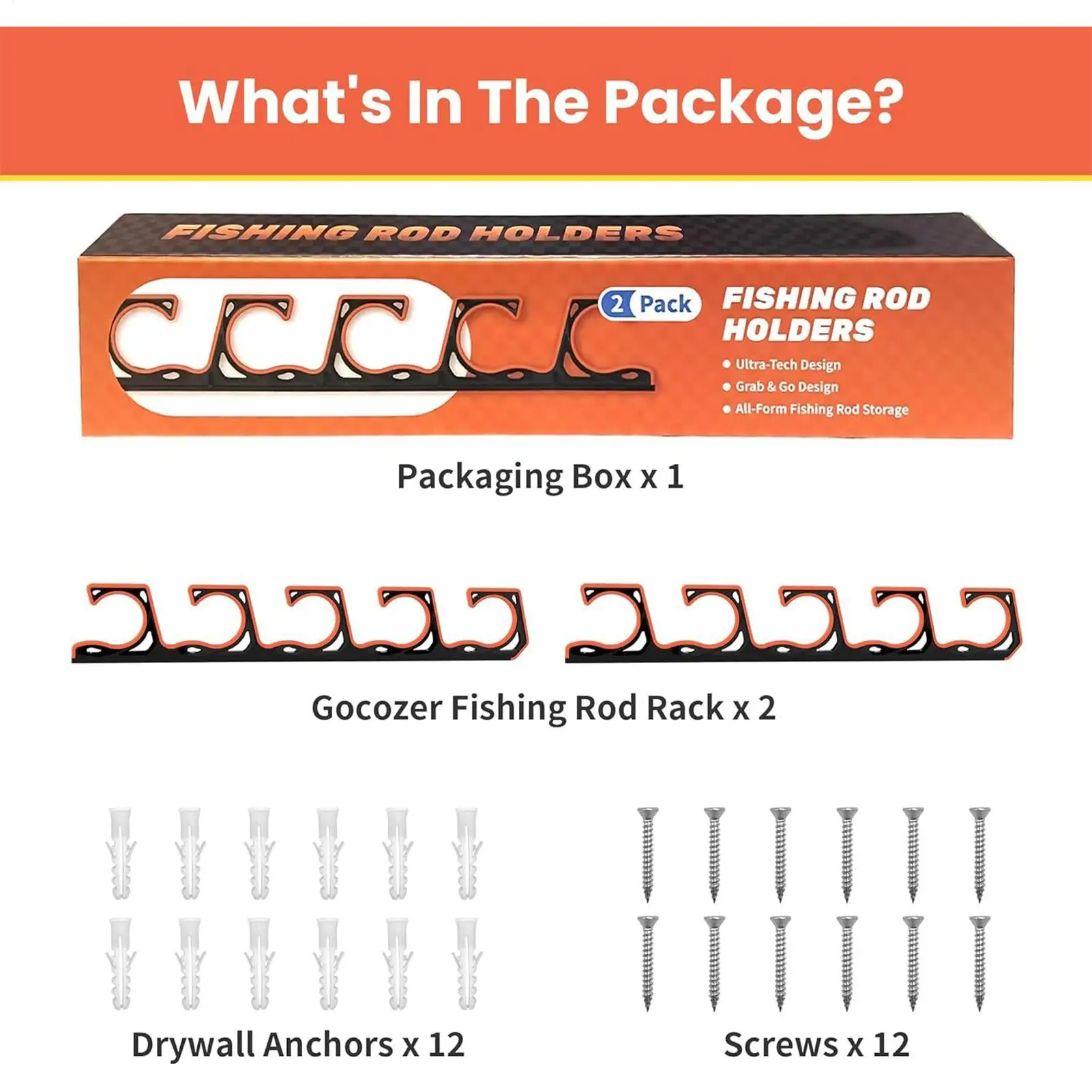 

Держатель для удочки, 2-х предметная подставка, горизонтальная стойка для удочки для лодки, гаража, каяка, потолочная стена для мужчин и мальчиков, рыбак