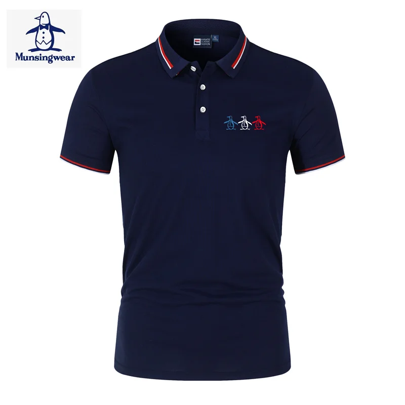 

Summer Penguin Men's Golf Polo Shirt Luxury High Quality Breathable Casual Short Sleeved Top 2025 Men's Shirt New Polo T Shirt