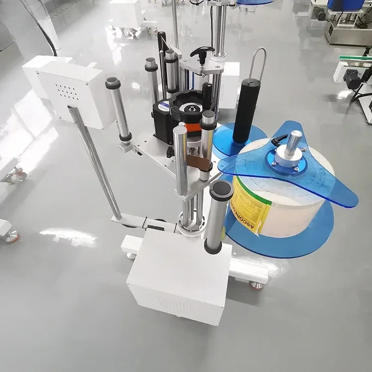 Side Label Applicator Automatic Labeling Machine With Accessory Spare Parts Motion Sensor Barcode Date Coding Lot Number Printer