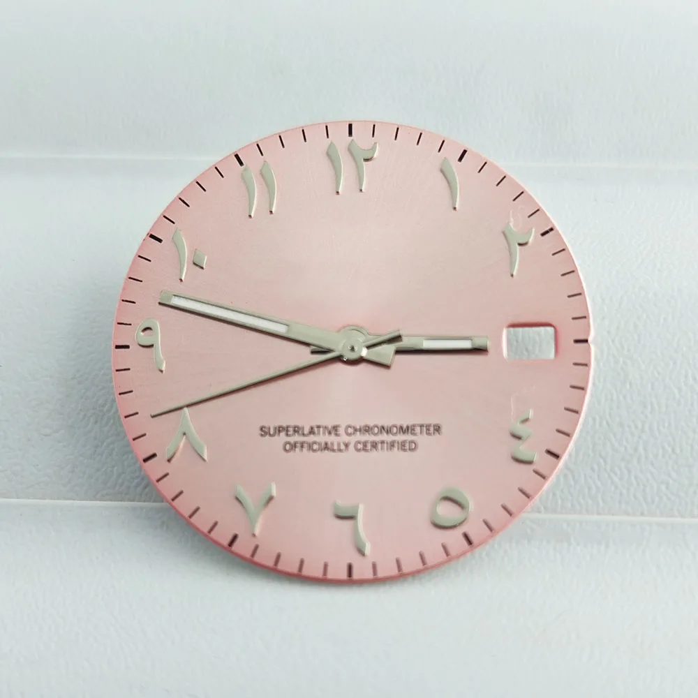 ساعة بقرص عربي للرجال ، حزام حركة ميكانيكي أوتوماتيكي ، مؤشر ، من من من من من نحن ، NH35 ، NH36