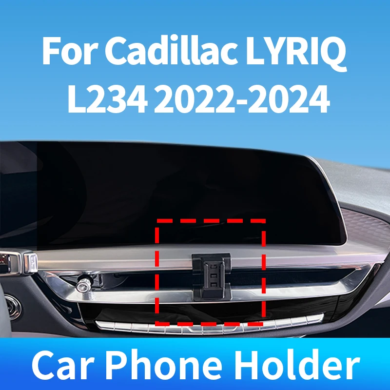 

For Cadillac LYRIQ L234 2022-2024 Car Phone Holder Special Fixed Bracket Wireless Charger For Car Auto Interior Accessories