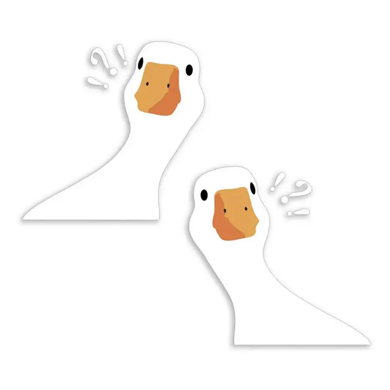 

Car Stickers For Doubtful Duck Doubtful Duck Cute Question Mark Cool Artistic Waterproof Decal Car Laptop Wall Window Bumper