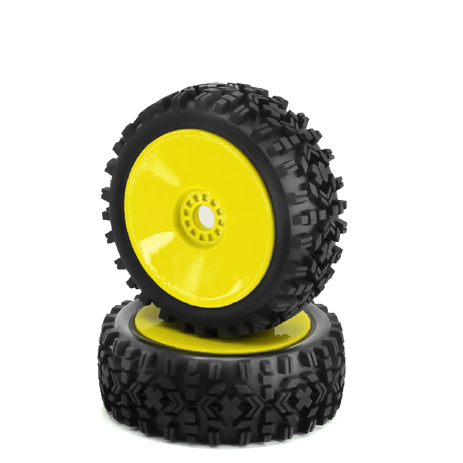 RC 1/8 Buggy Tires and Wheels 17mm Hex Rubber Off Road Tyres for 1:8 Buggy Truck Car HSP Kyosho MP10 VRX HPI Hobao ARRMA Typhon
