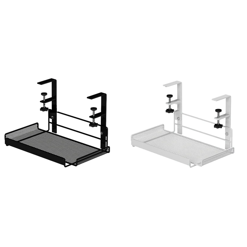 Under Desk Cable Management Tray, Workstation Storage, Metal Cable Tray Basket,Standing Desk For Office And Home