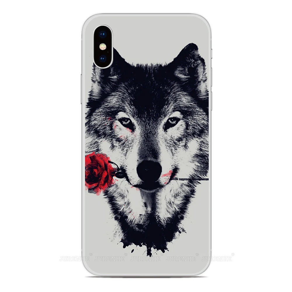 Animal Wolf Phone Case For LG Wing Velvet K22 K61 K62 Q60 K50 K51 K52 K40 Q6 Q7 Stylo 5 6 G8s G8X G7 G8 V50 V60 ThinQ Cover