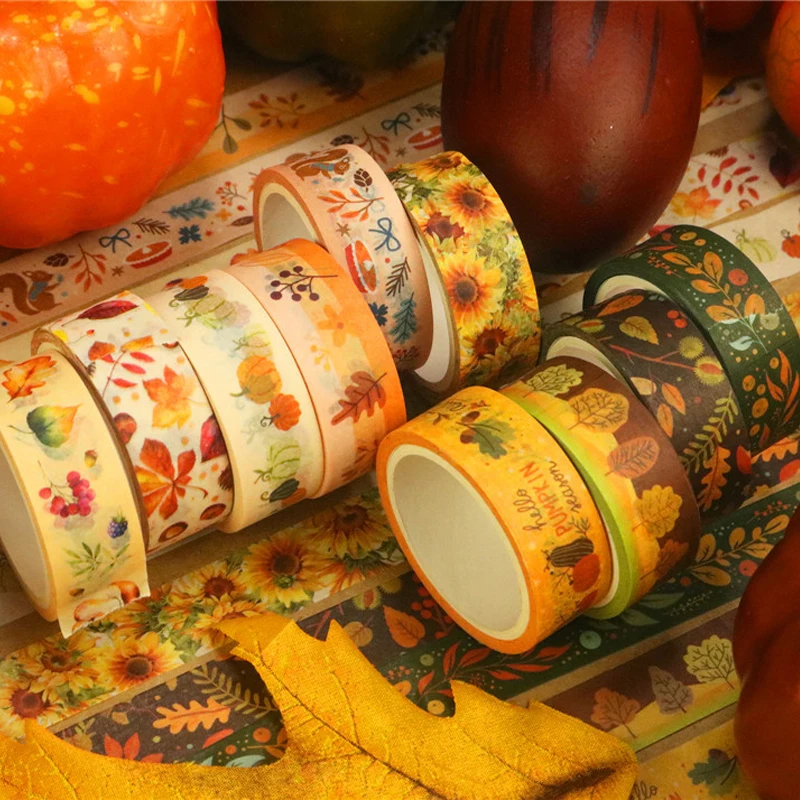 10Rolls Four Seasons Series Washi Tape Spring Summer Autumn Winter Masking Tape Decorative Adhesive Sticker Scrapbooking Journal