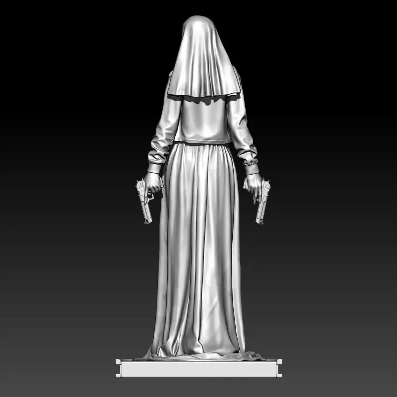 1/24  1/18  Resin Model Kit Nuns Warrior Figurine Sculpture Unpainted Painted  RW-1398