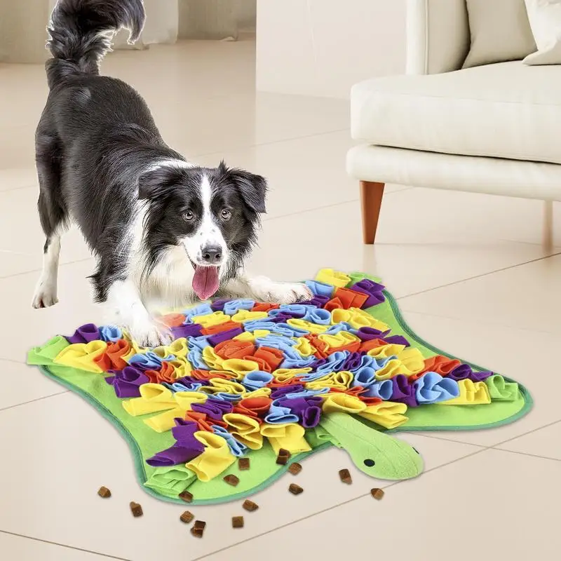 

Dog Sniffing Mat Interactive Dog Snuffle Activity Turtle Shape Pet Enrichment Toy Slow Feeding Pad Food Puzzle Mental