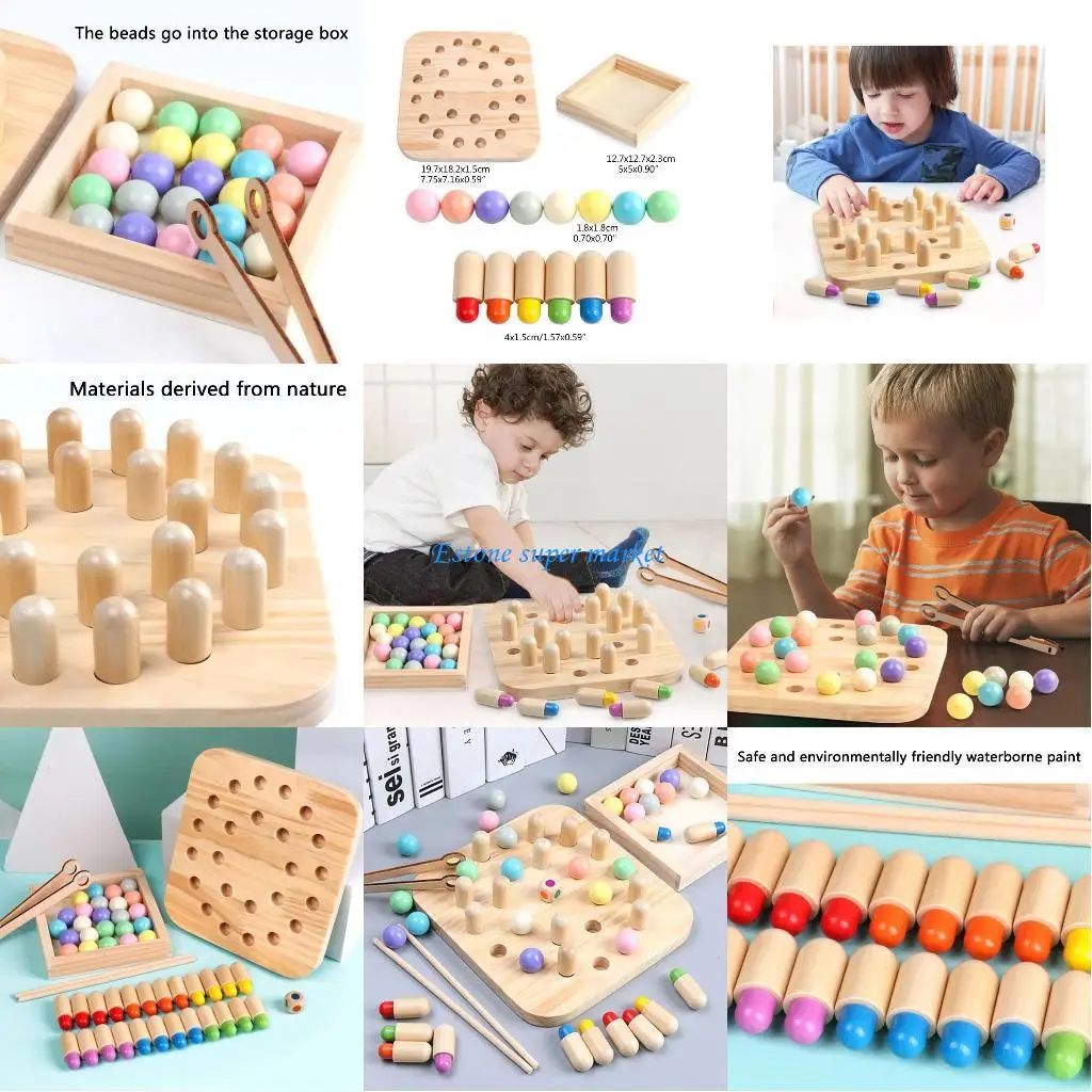 

090B Early Educational Clip Bead Toy for Kid's Hand Training