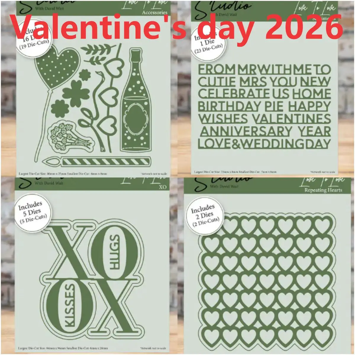 

Шампанское на День святого Валентина 2026, новые вырубные штампы, украшение для скрапбукинга, дневника, трафарет для тиснения, шаблон, сделай сам, поздравительная открытка ручной работы