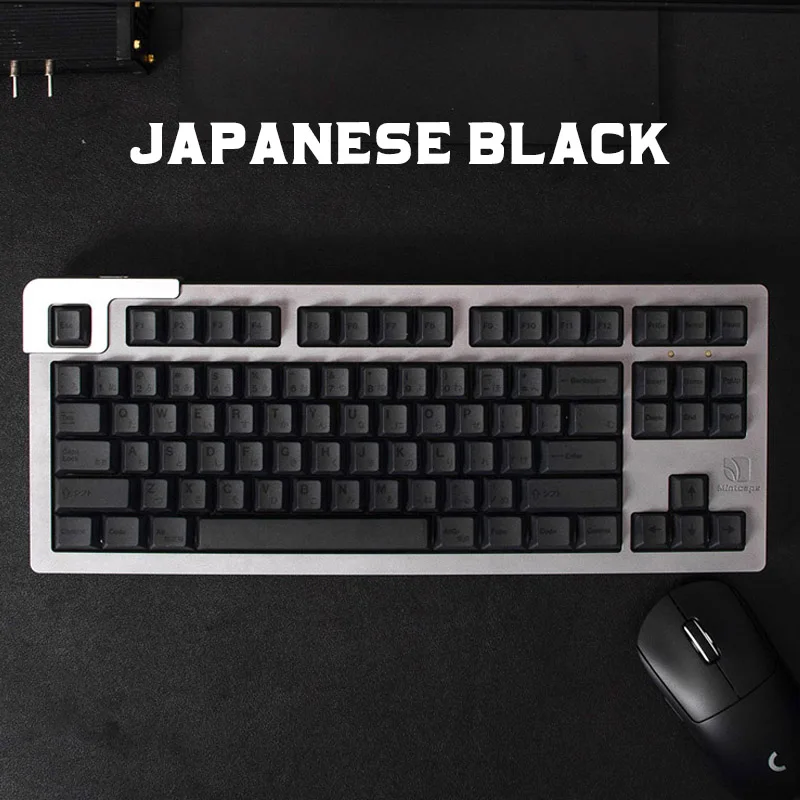 

GMK Dark 144 Keycaps PBT Keycap Japanese Keycap Cherry Profile DYE-SUB Personality Keycaps For Mechanical Keyboard ISO Enter Key