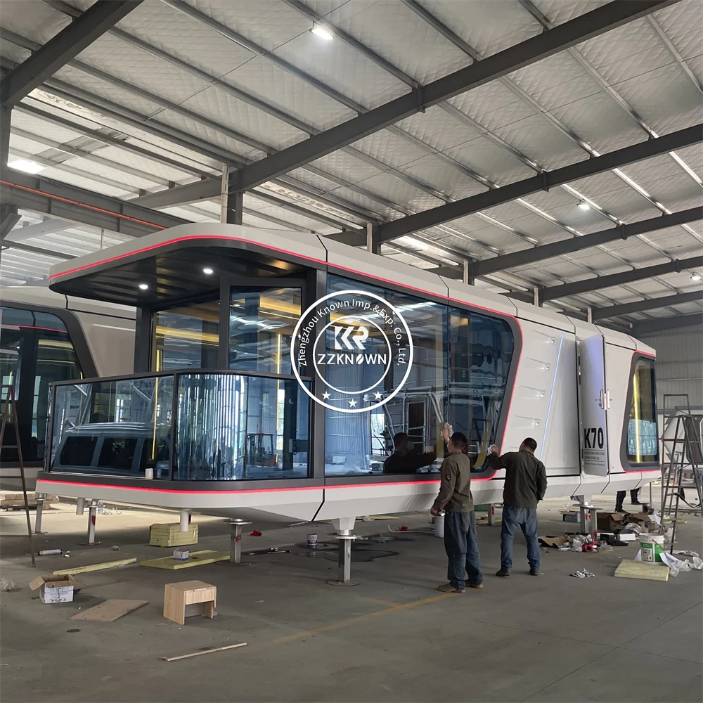 Customizable Mobile Prefabricated Cabin  House Steel Modular Features Space-Efficient Design Mobile House For Capsule Living