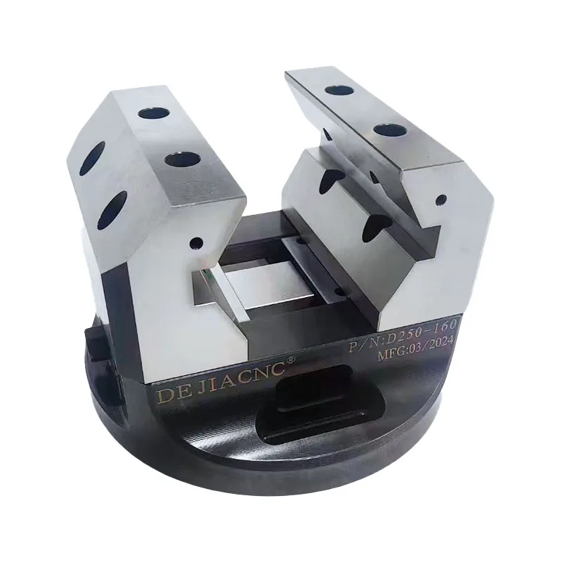 

KHS-D250-J2 5 Axis CNC Self-Centering Vise With Aluminum Jaws For Milling
