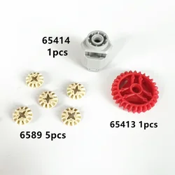 65413 65414 6589 28 Tooth Gear Bricks Collections Bulk Modular GBC Toy For Technical MOC DIY Buildings Blocks Compatible