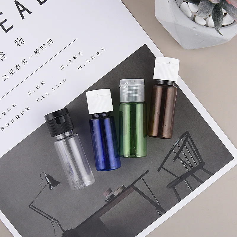 20ml PET Squeeze Bottles with Flip Cap Hand Sanitizer Bottle Travel Refillable Container Shampoo Lotion Cream Body Soap Sample