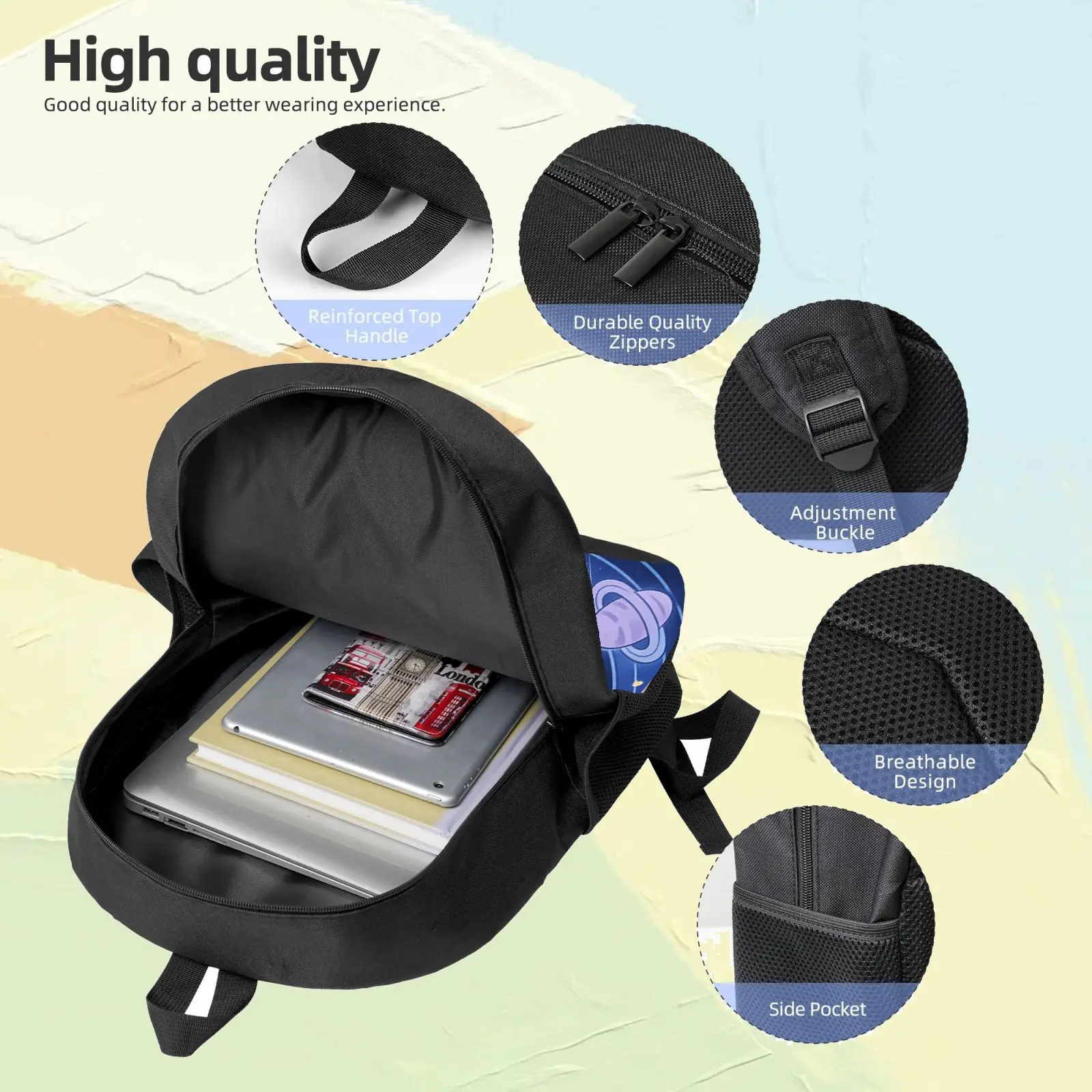 حقيبة ظهر ديزني قطعة واحدة، حقيبة كاجوال، سعة كبيرة، هدية عالية الجودة، للاستخدام اليومي الشخصي