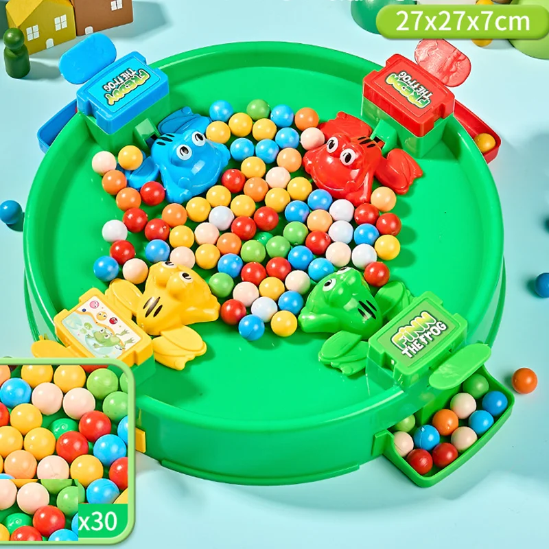 Frog Eating Bean Children Toy Greedy Bean Parent Child Interactive Fun Double Boys and Girls Puzzle Desktop Game