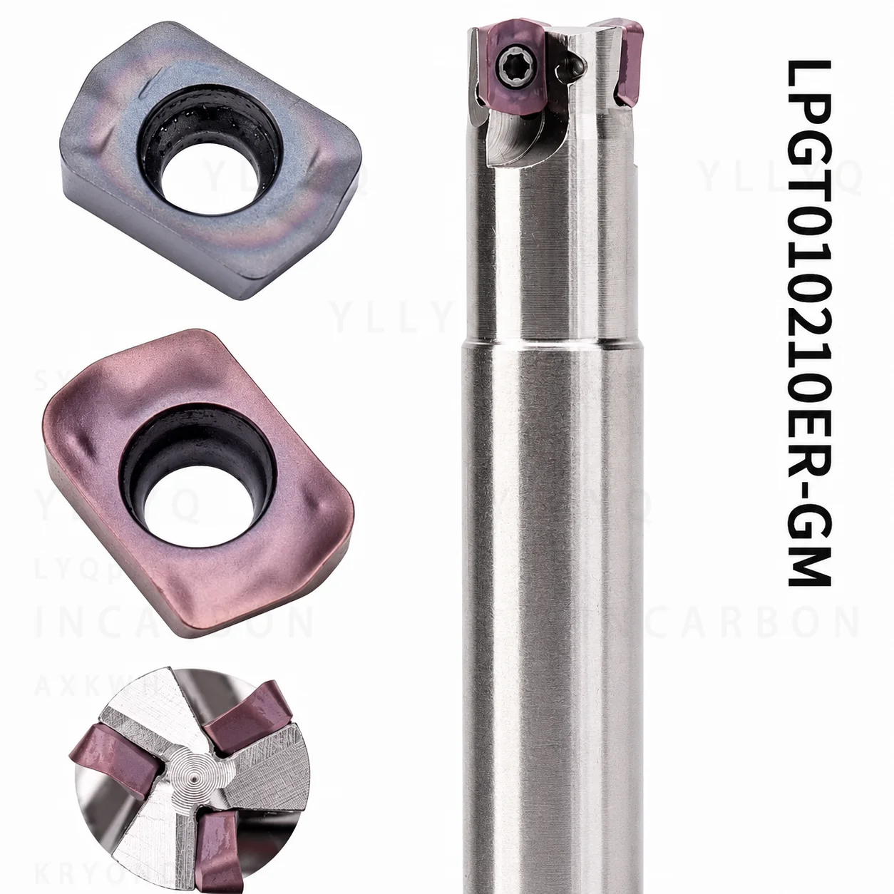 MFH01 08 09 10 11 12 13 14 16 High Speed Anti-Vibration Milling Cutter for LPGT010210 LPGT010210ER-GM Inserts