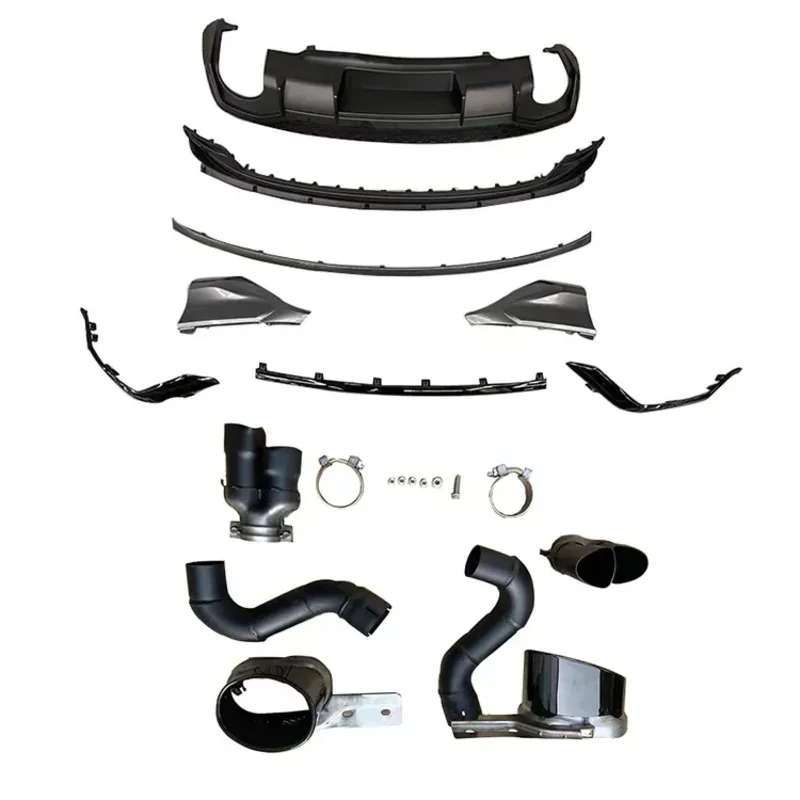 

New Style Rear diffuser with exhaust pipe 2 or 4 lip fit for Q3 Coupe and SUV Upgrade Q3 2019-2023
