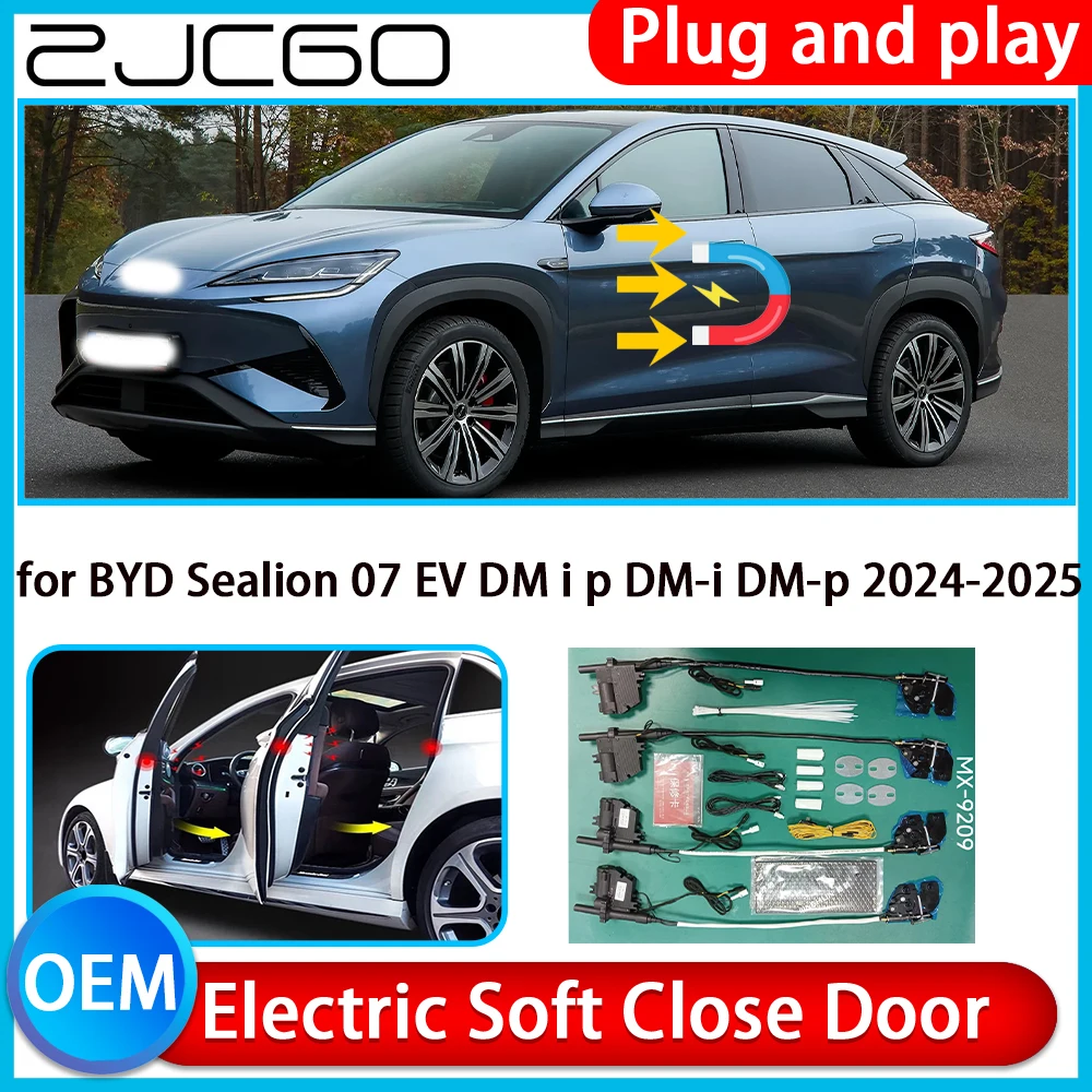 

for BYD Sealion 07 EV DM i p DM-i DM-p 2024-2025 Auto Pull Car Soft Close Kit Door Power Latch Electric Door Catch Soft Closing