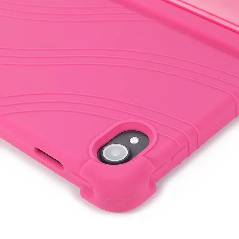 Cornors Soft Silicone Cover with Kickstand For Nokia T21 T20 T10 Case Kids Shockproof Protector Funda  Soft