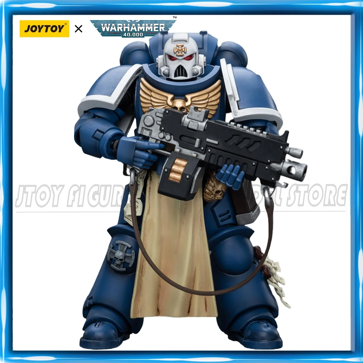 

JOYTOY Warhammer 40K 1/18 Action Figure Ultramarines Sternguard Veteran with Auto Bolt Rifle Anime figures Toys