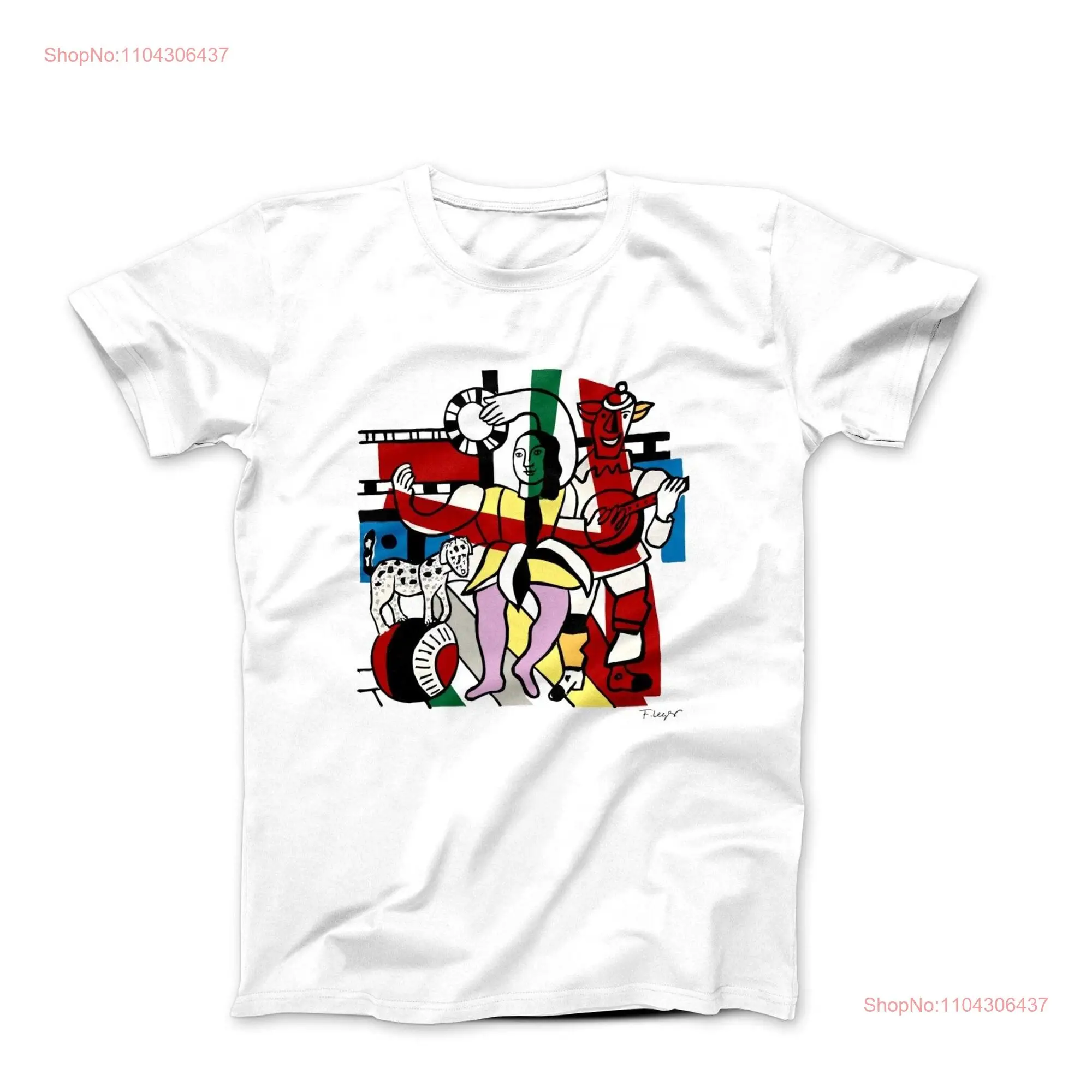 Fernand Léger Circus 1954 Artwork T shirt long or short sleeves