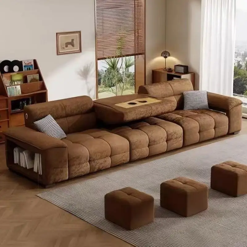 

Brown Modern Electric Recliner Sofa Lazy Design Oversized Electric Recliner Sofa Living Room Woonkamerbanken Furniture For Home