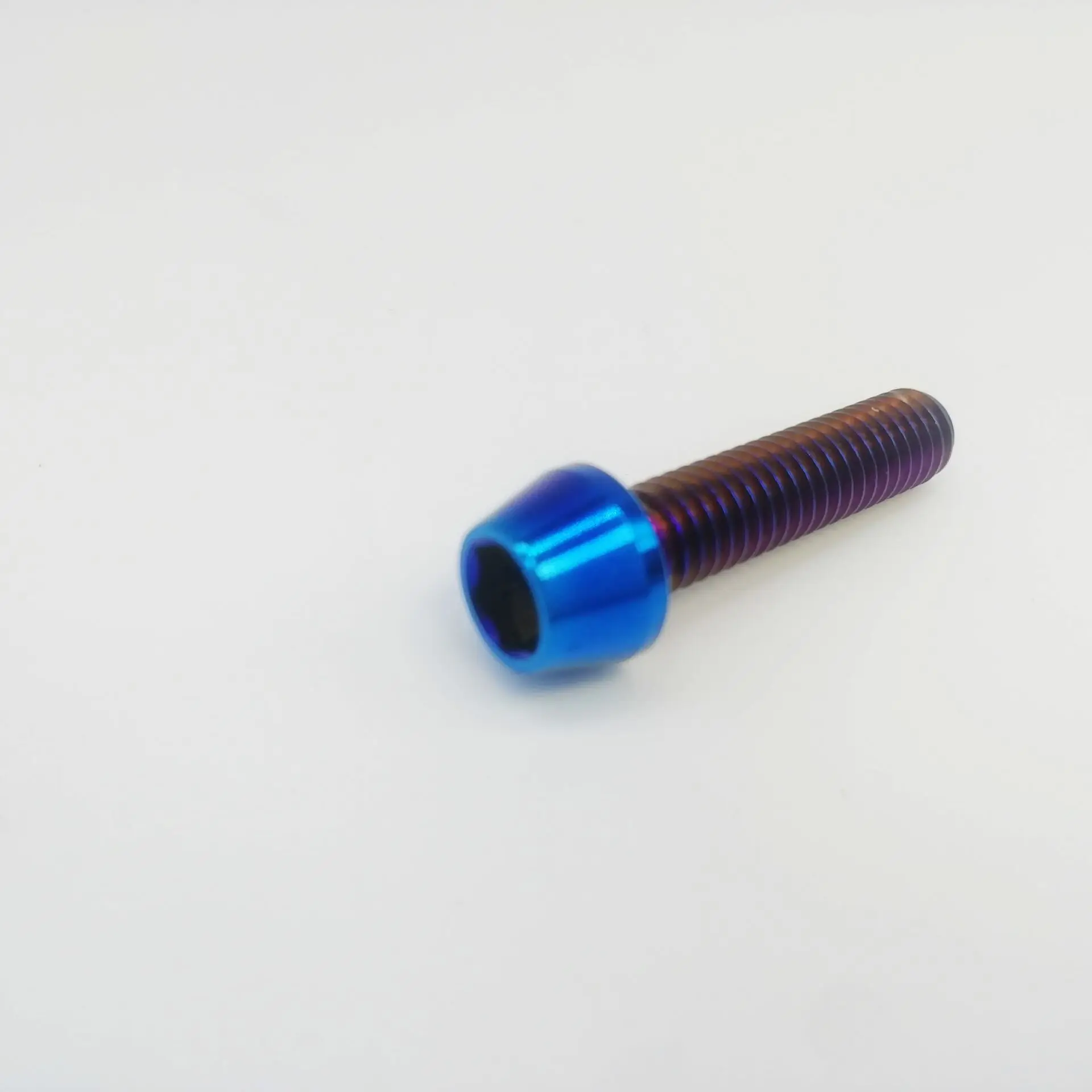 Cyclingman-pernos Ti de titanio M6x10 16 18 20 25 30 35 45mm, tornillo Allen hexagonal cónico para tija de sillín de bicicleta de montaña/carretera, freno de auriculares
