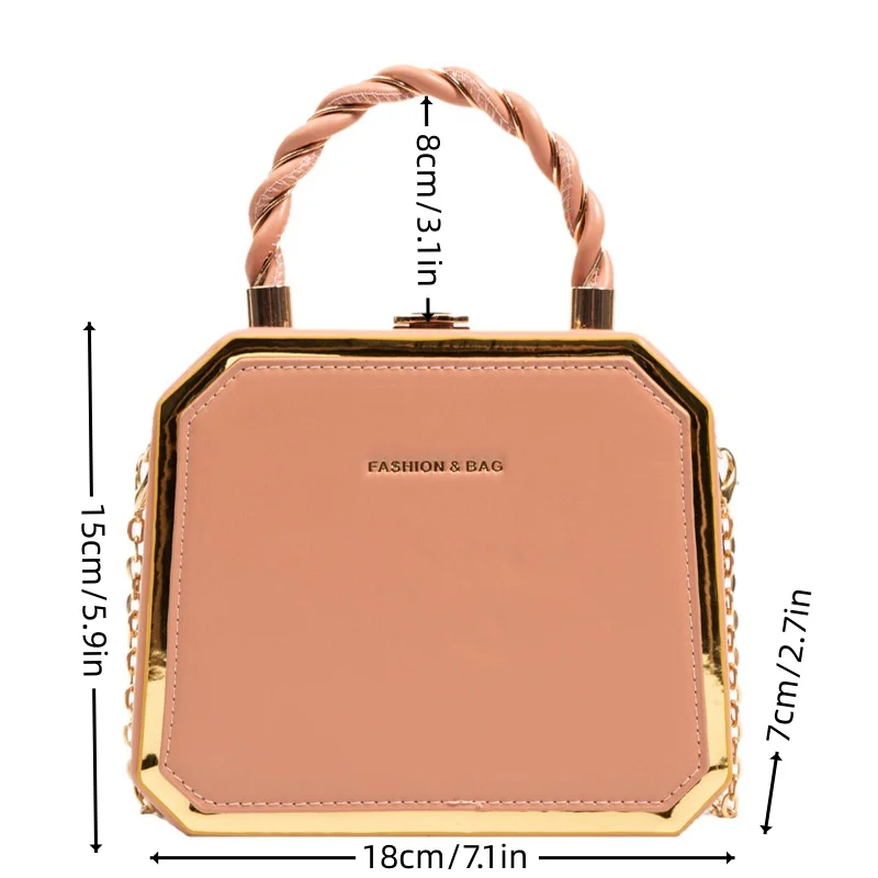 Cross Border Wholesale Box Bag Niche Design Fashionable Women's Bag 2024 New Chain Handbag Versatile Shoulder Bag