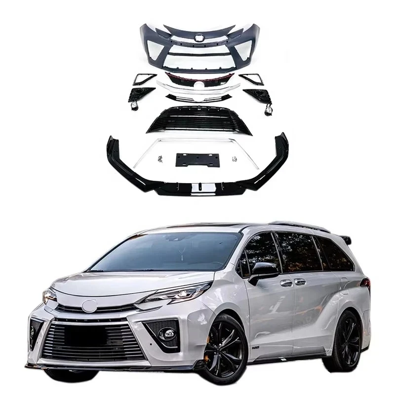 Bestseller PP Material Front Bumper Lip Grille Spoiler - Auto Body Upgrade Accessories 2021-2022