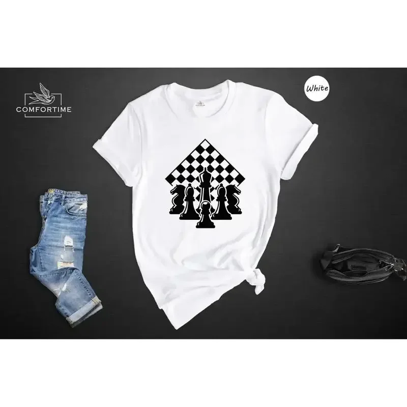 Chess T Shirt Game Checkmate Player Board Pieces