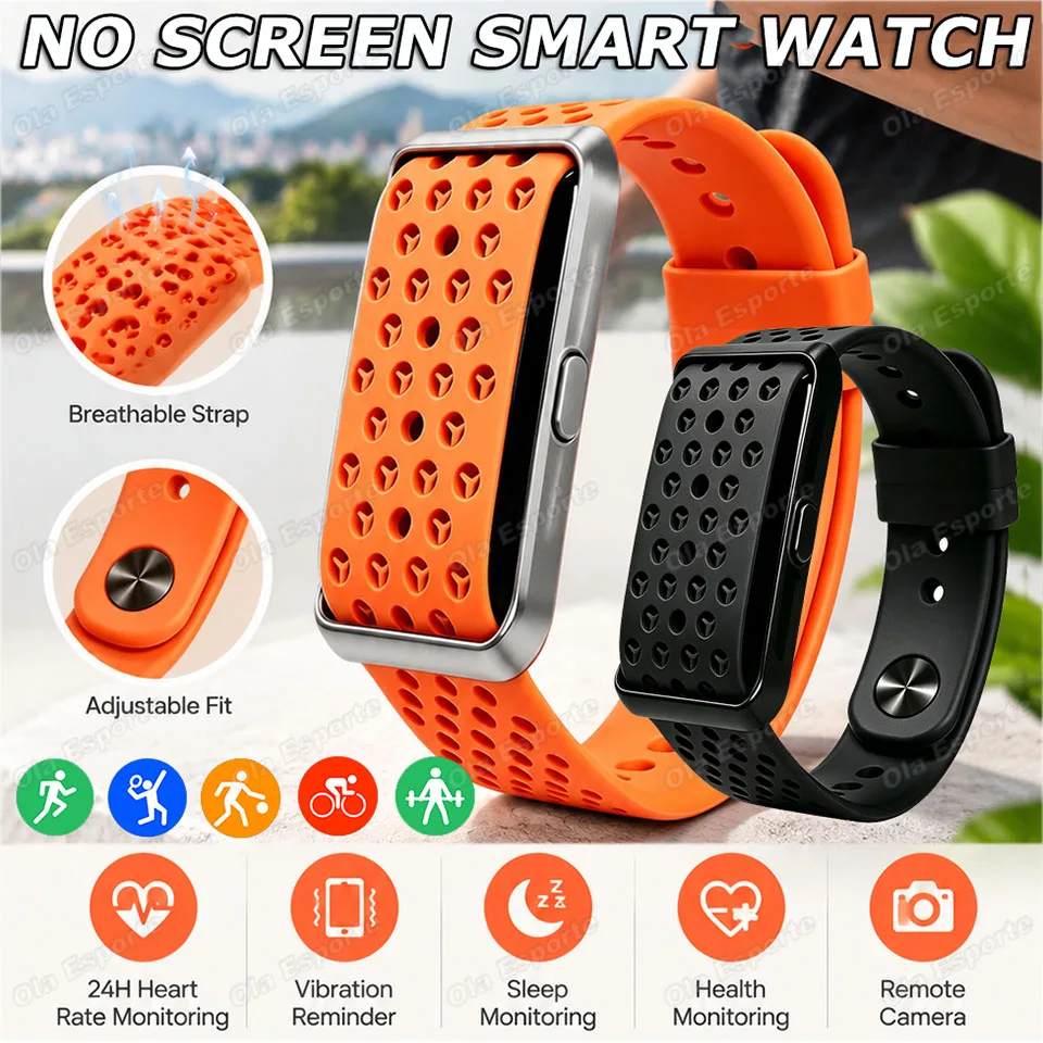 NEW Smart Bracelet Heart Rate Sleep Monitoring Outdoors Pedometer Vibration Reminder Sports Waterproof No Screen Smartwatch H10