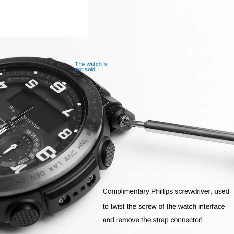 For Casio PRG-600YB PRG-650 PRW-6600 PRG600 Series Plastic Adapter Black PROTREK Converter Refit Watchband Strap Connector parts