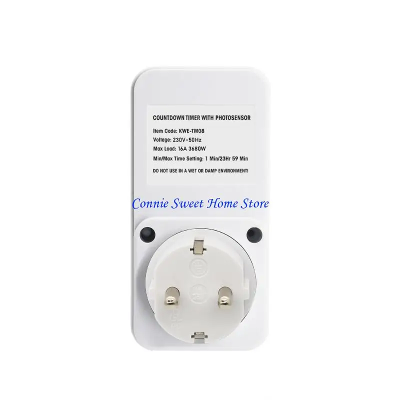 LXAF Programmable Light Control Socket with Automatic Switching Timer Simple to Operate for Kitchen & Garden Applications