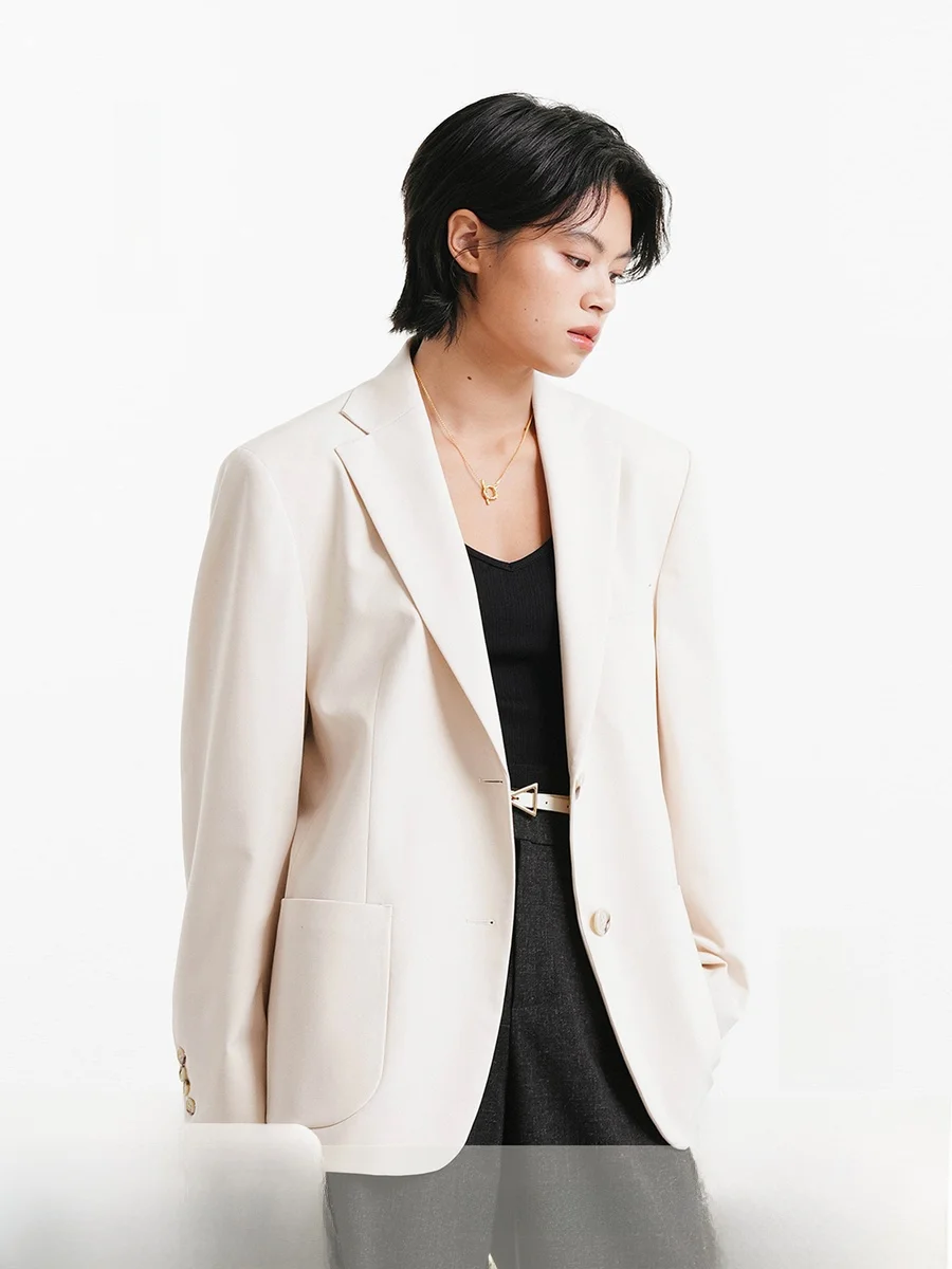 

Master Tailor Sle Женский костюм с остроконечными лацканами на одной пуговице с мягкой подкладкой Jaet Long Sve Regular Fit Pure Color для поездок на работу...