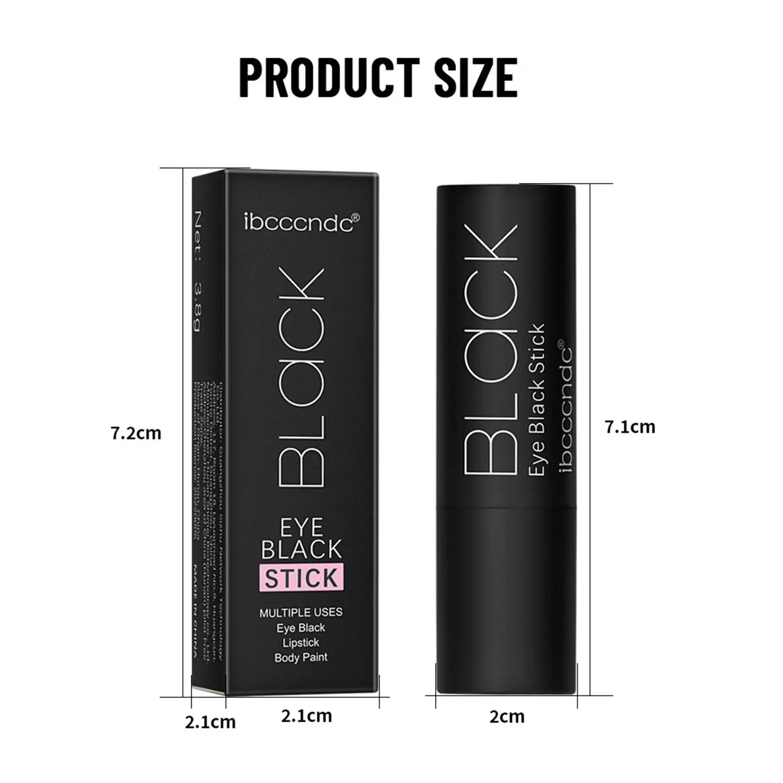 Waterproof Eye Black Stick for Sports Face Paint for Baseball Softball Football Halloween Cosplay Makeup Adults Kids