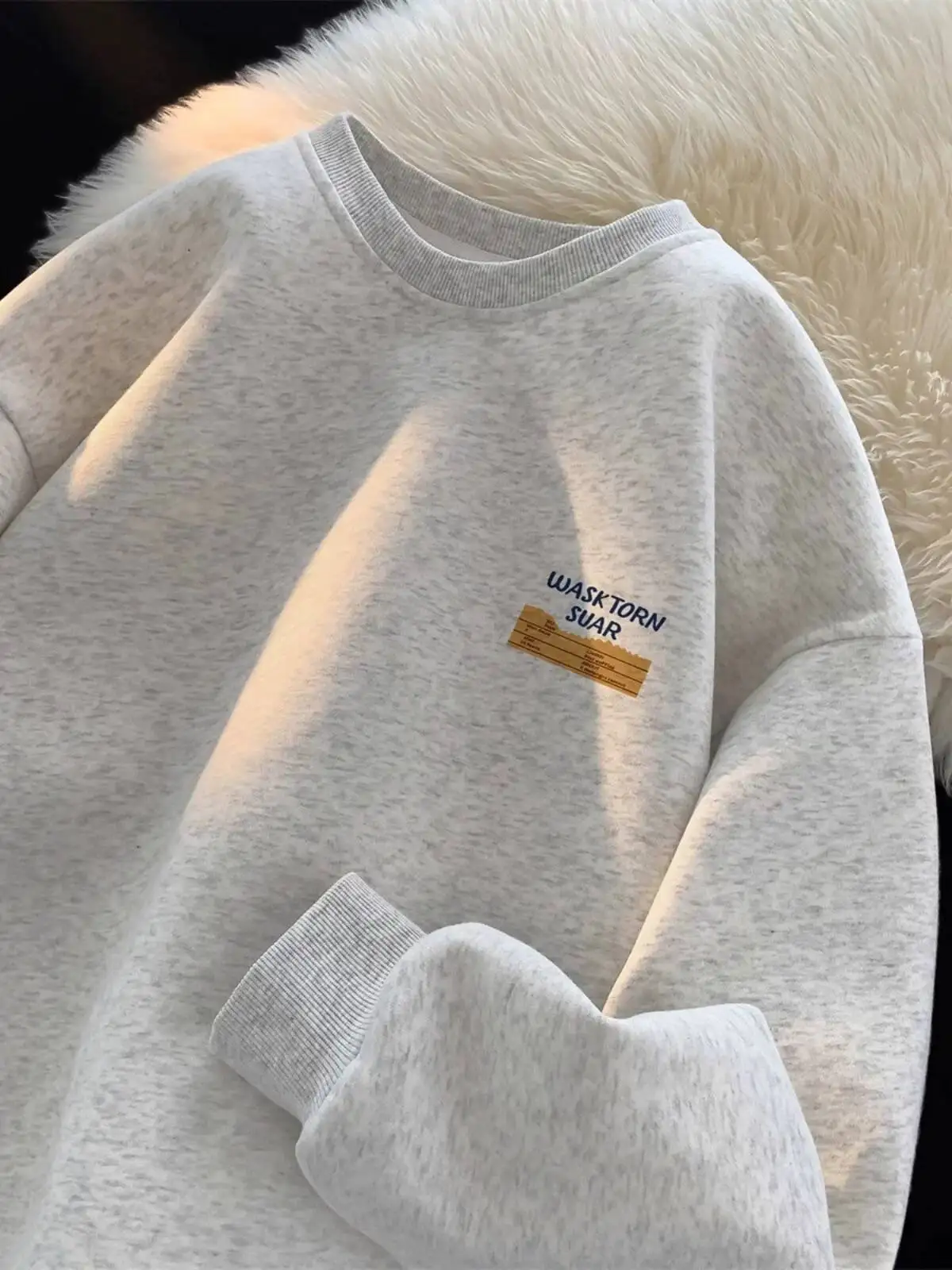 Unisex Pure Cotton Sweatshirt Autumn Winter Fashionable Versatile Men's Women's Tagless DK Melissa Brand UV Protection