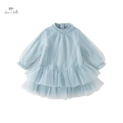 Dave Bella Princess Dress for Girls Children's Autumn Charm Sweet Classy Lovely Mesh Fashion Party Outdoor DB3235977